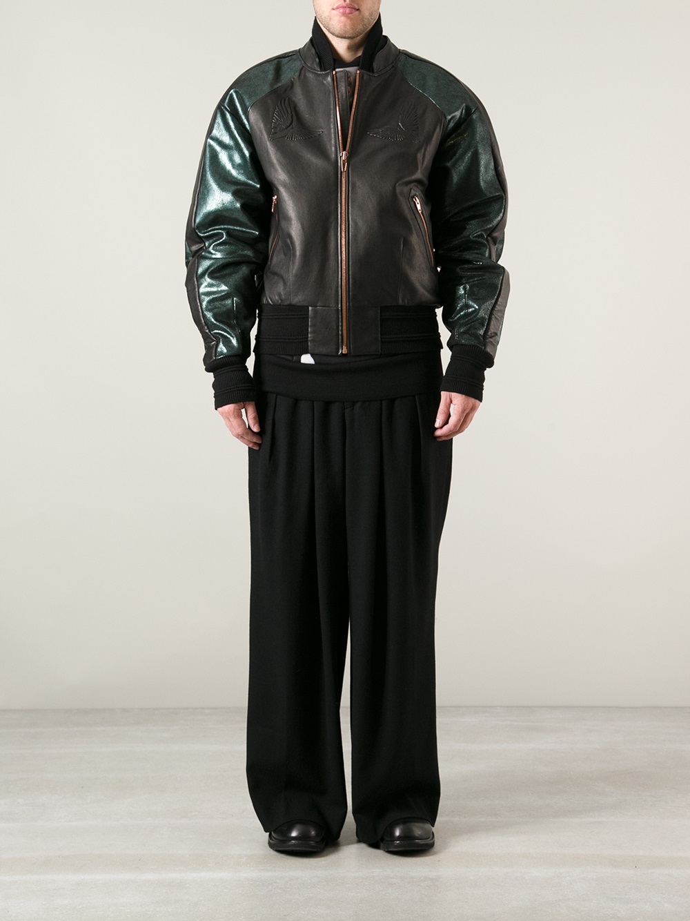 Juun J Leather Jacket In Black For Men Lyst Gallery