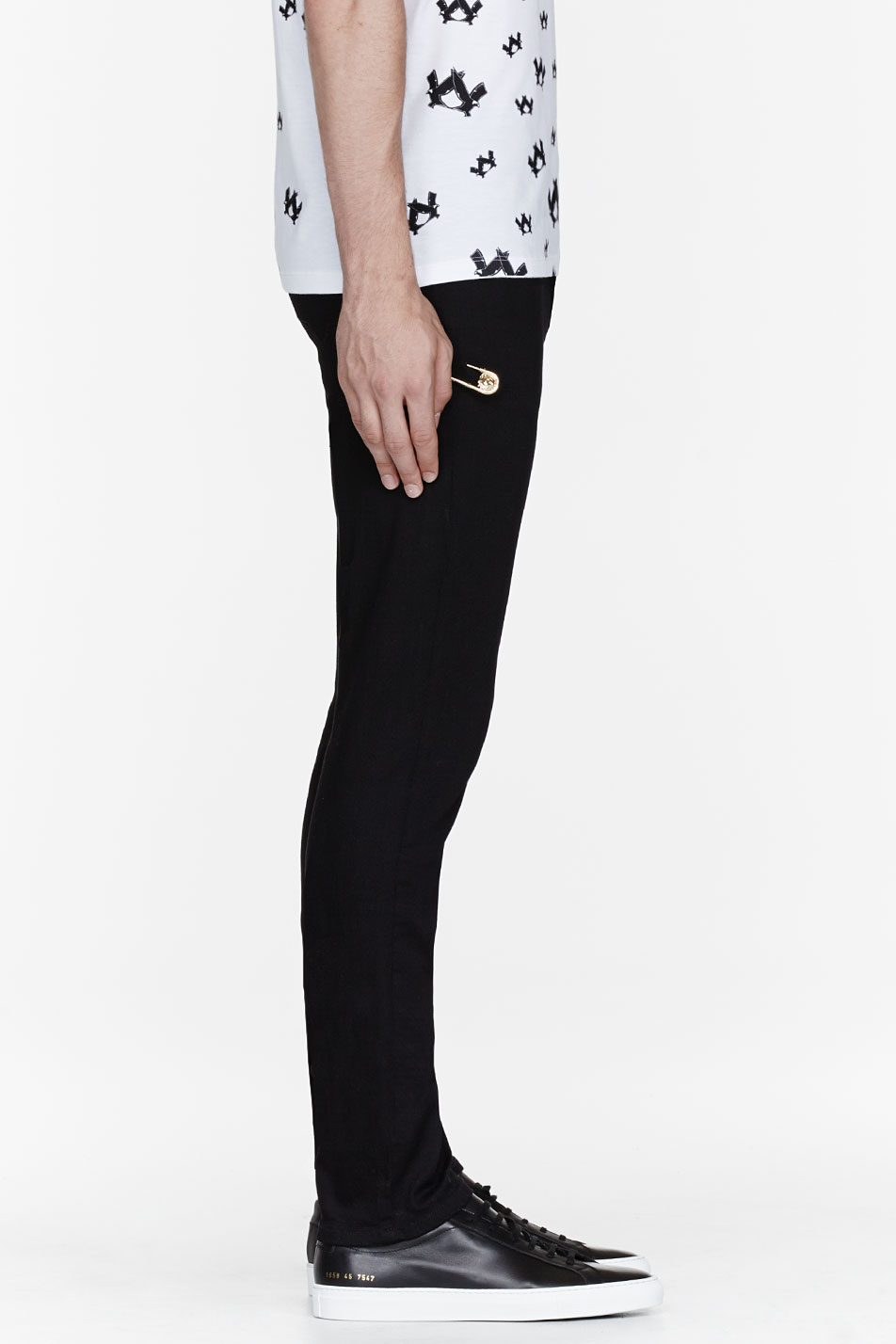 Lyst Versus Safety Pin Jeans in Black for Men