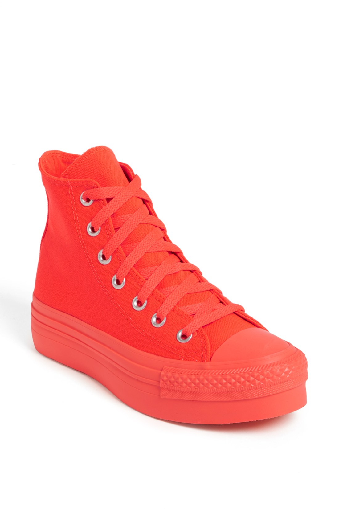 Converse Chuck Taylor All Star Platform High Top Sneaker in Red (Fiery ...