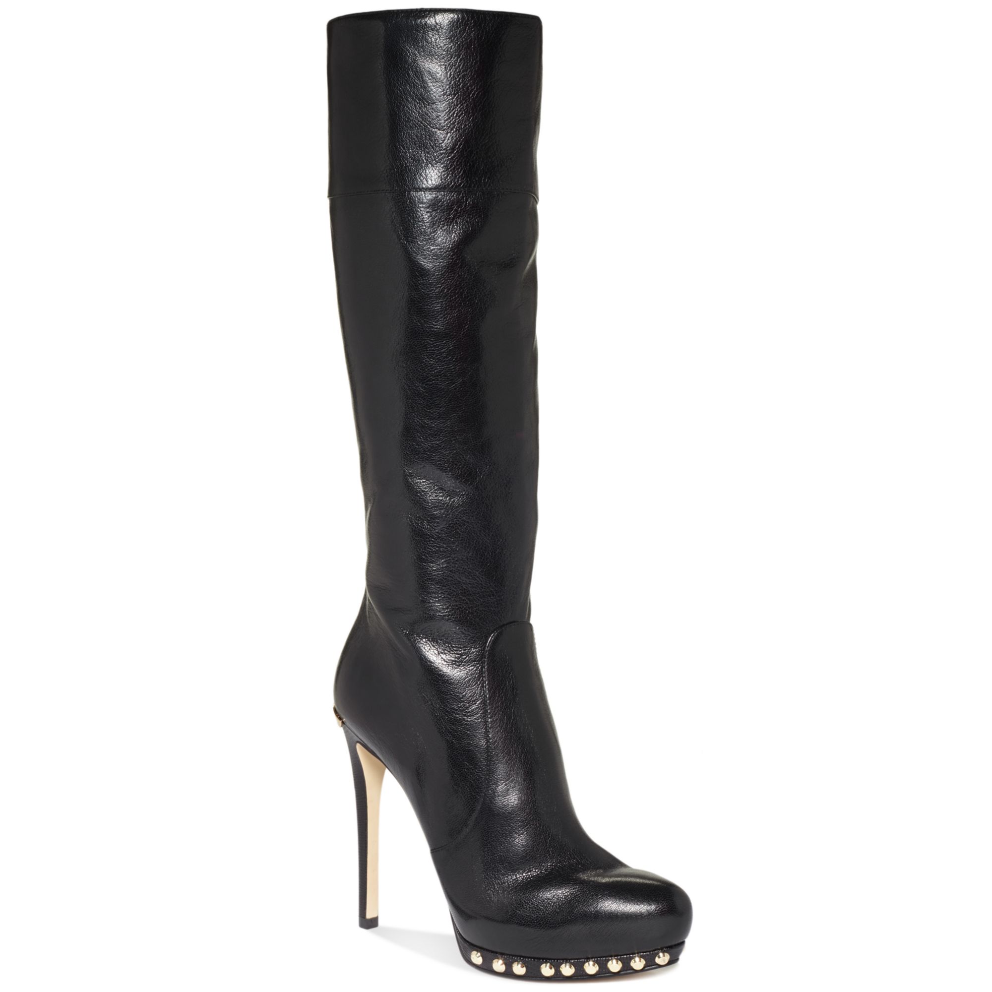 Lyst - Michael Kors Ailee Tall High Heel Dress Boots in Black