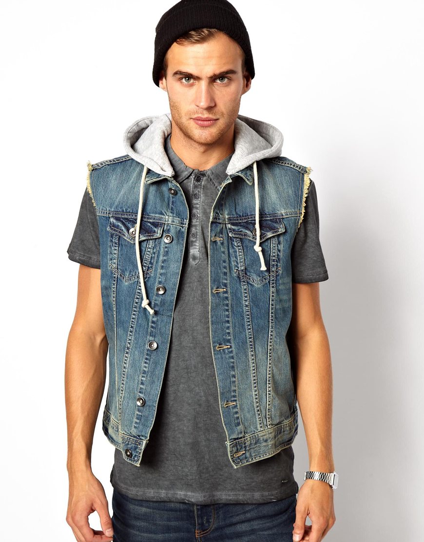 Sleeveless Denim Jacket - JacketIn