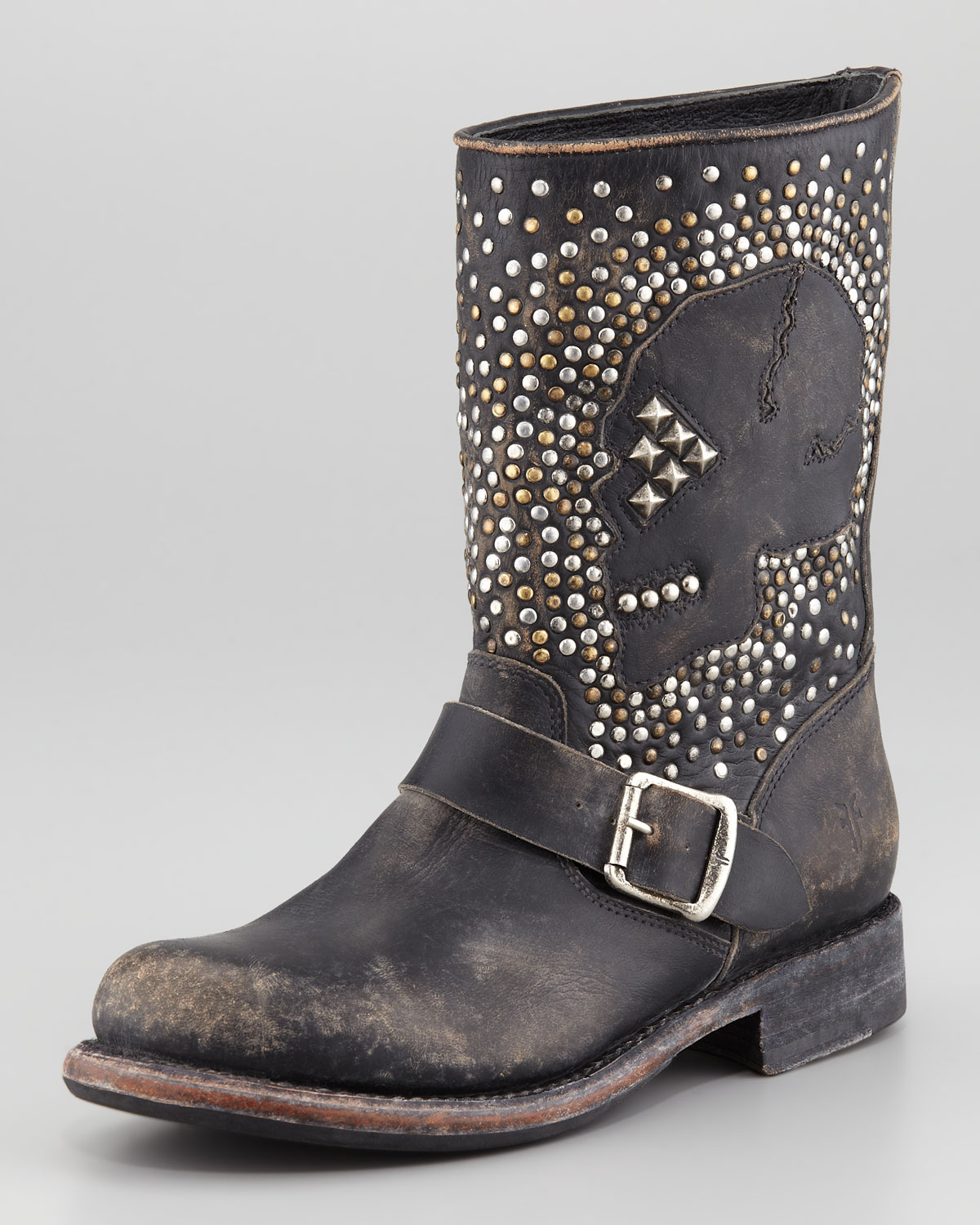 frye jenna studded boots