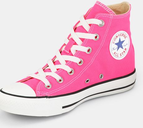 Converse Converse Chuck Taylor All Star Hi Seasonals in Pink (neon_pink ...