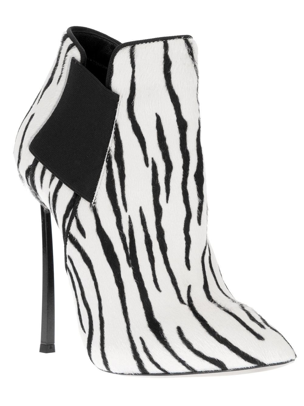 black and white zebra print boots