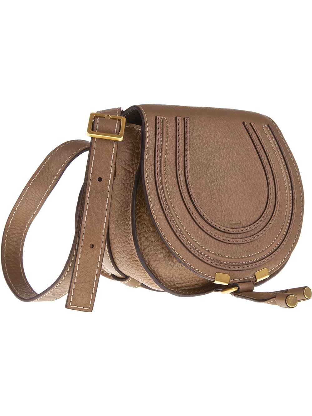 Lyst Chloé Marcie Saddle Bag in Brown