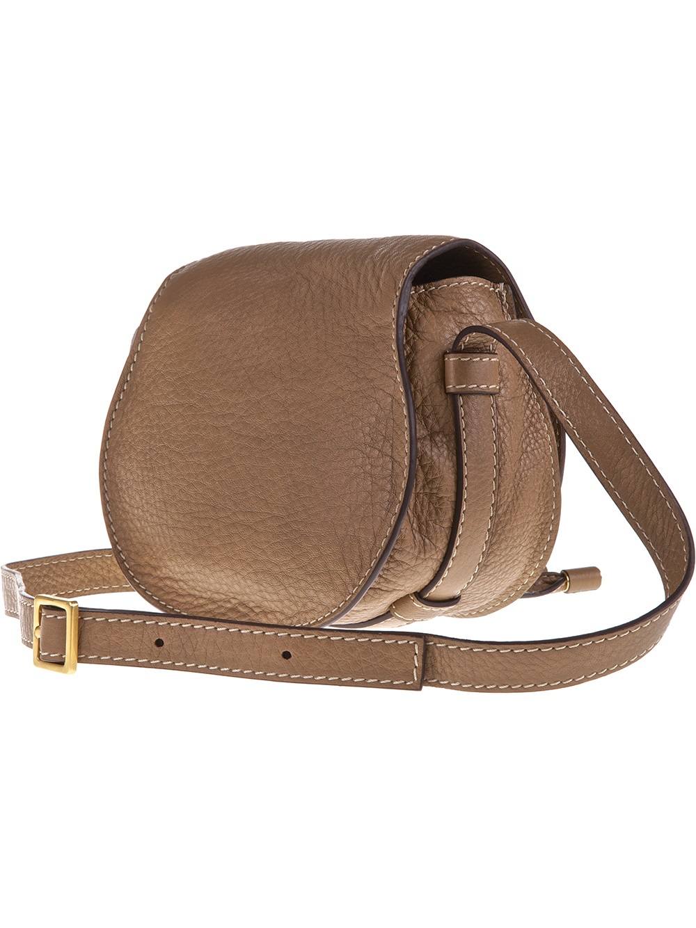 Lyst Chloé Marcie Saddle Bag in Brown