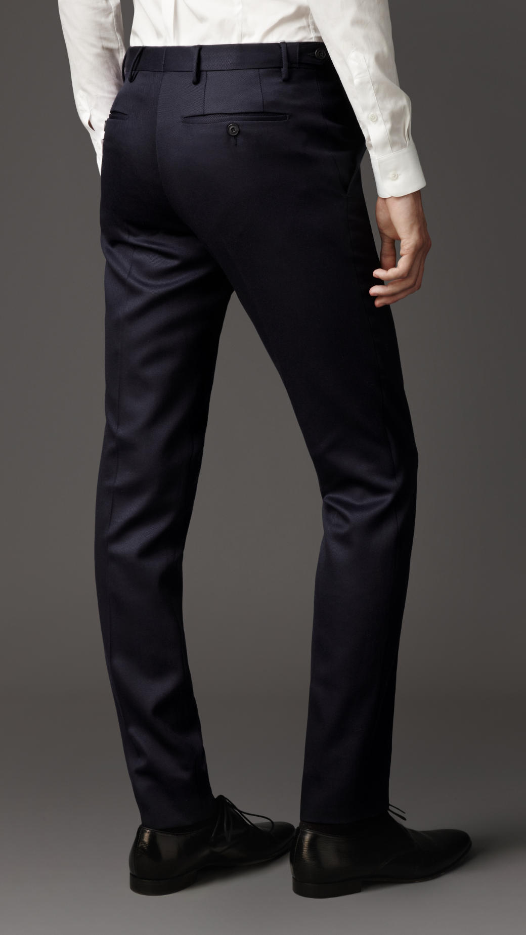 burberry jane virgin wool straight leg trousers