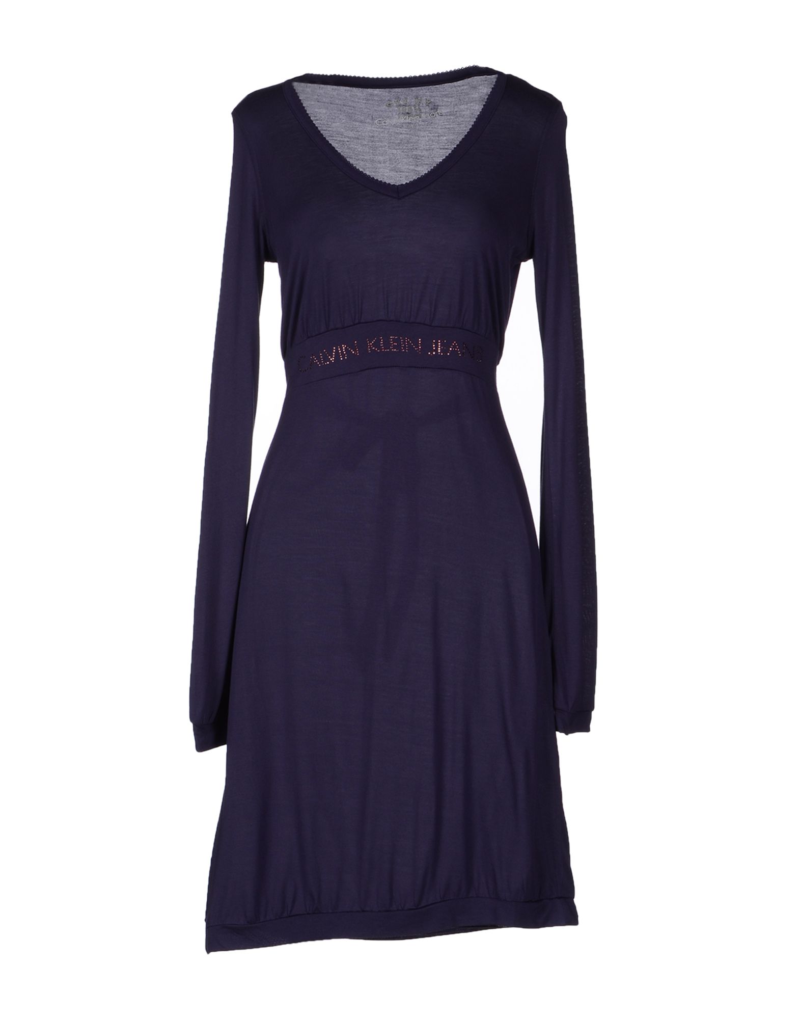 Calvin Klein Jeans Short Dress in Purple | Lyst