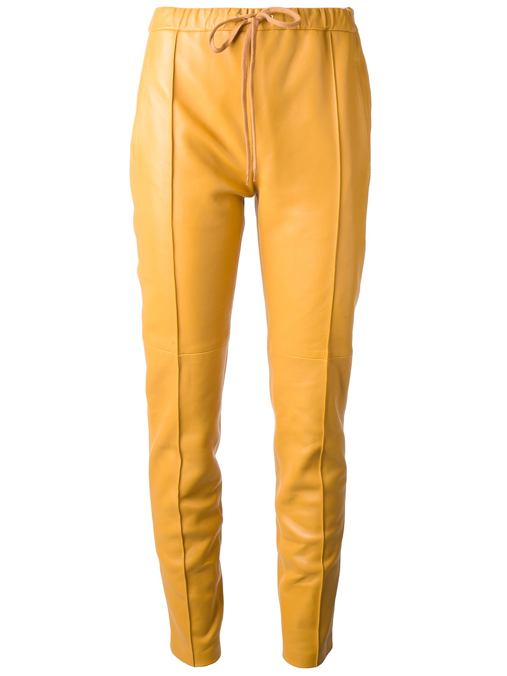 yellow trouser pants