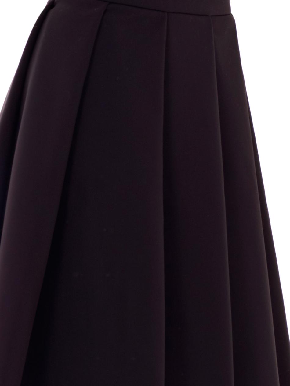 J.w.anderson Ten Pleat Fleece Skirt in Black | Lyst