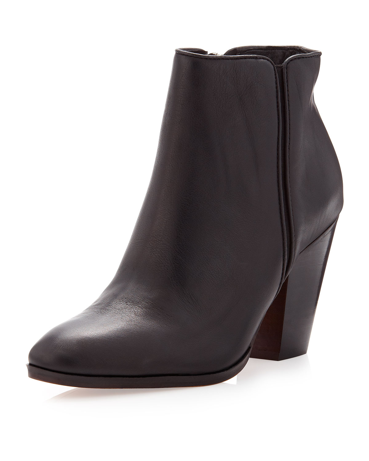 Dolce Vita Hayla Leather Ankle Boot Black in Black | Lyst