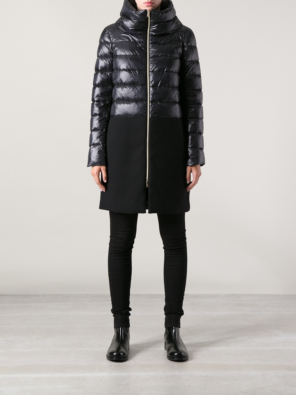 Lyst Herno Herno Padded Coat in Black