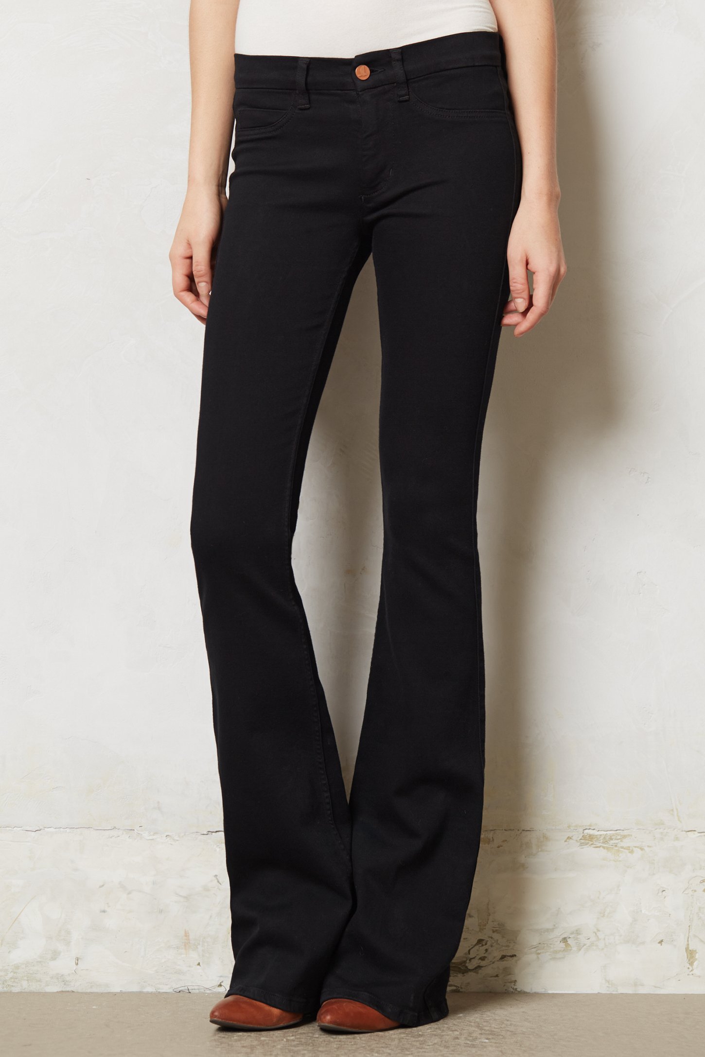 Lyst - M.I.H Jeans Marrakesh Skinny Kick Flare Jeans in Black