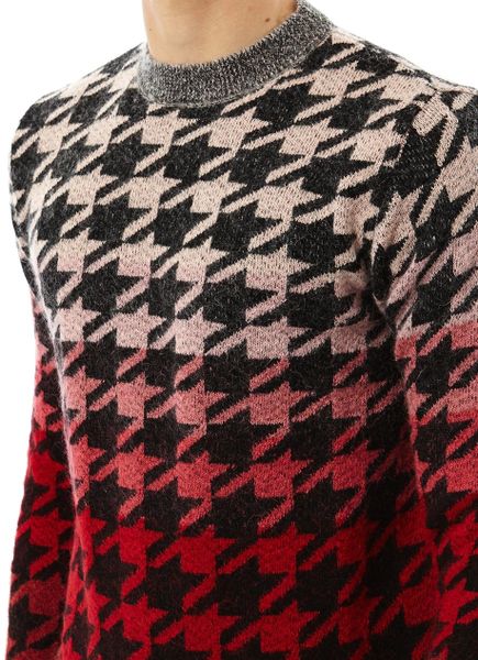 Paul Smith Rainbow Houndstooth Sweater in Red for Men | Lyst