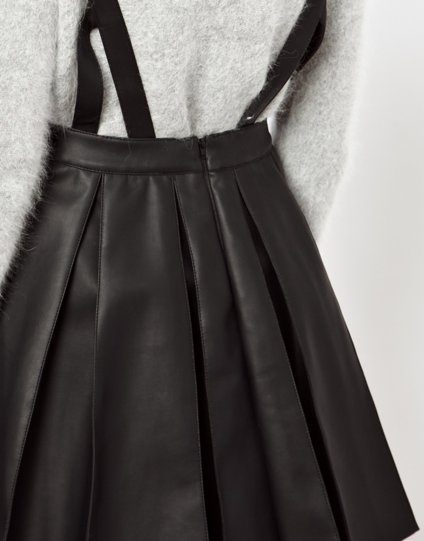 black skater pinafore