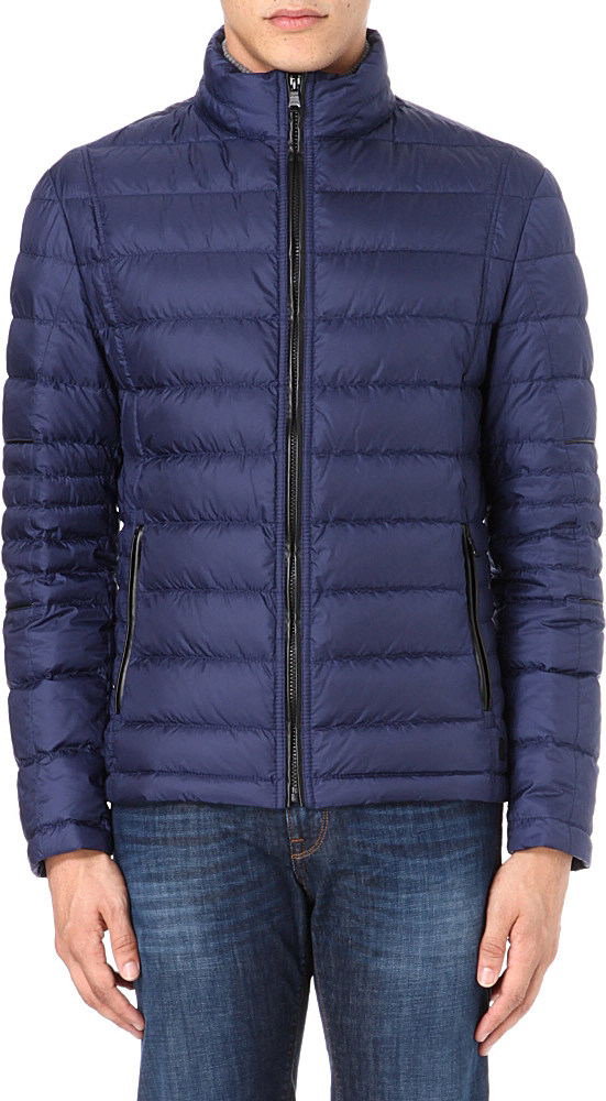 Hugo Boss Dampan Quilted Jacket in Blue for Men | Lyst