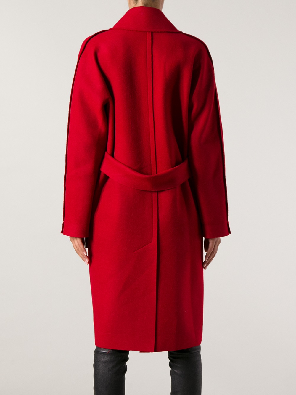 Lyst - Lanvin Lanvin Pocket Coat in Red
