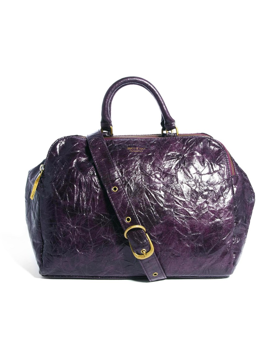Matt & Nat Japanese Paper Handbag in Purple | Lyst