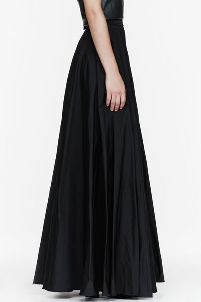 Yang Li Black Floor Length Circle Skirt in Black | Lyst