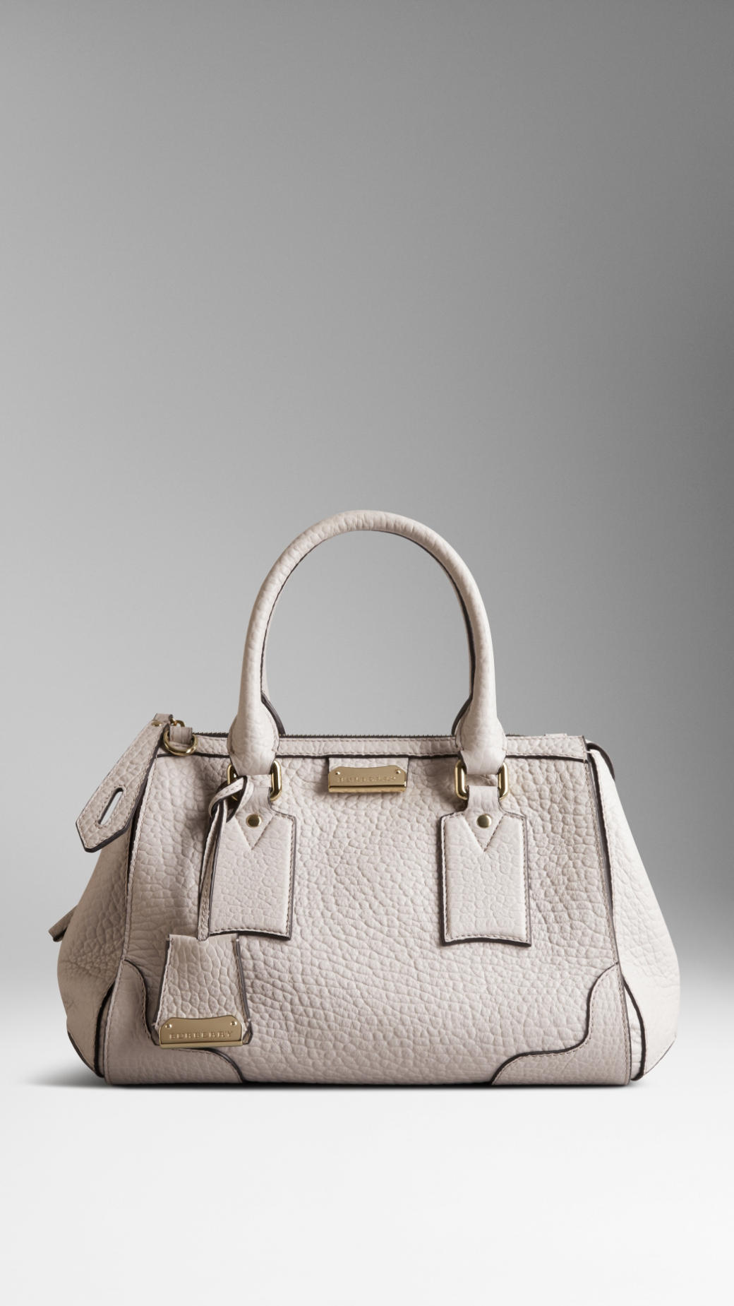 white burberry tote