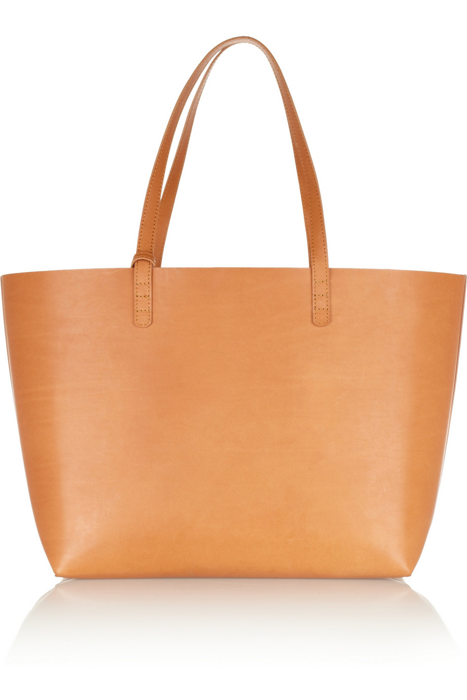 Lyst Mansur gavriel Large Leather Tote in Brown