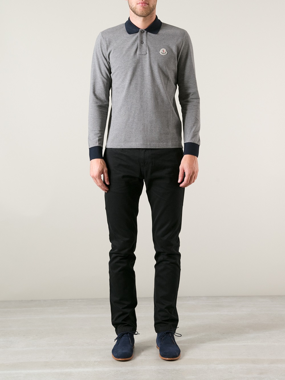 moncler long sleeve polo men moncler long sleeve polo men