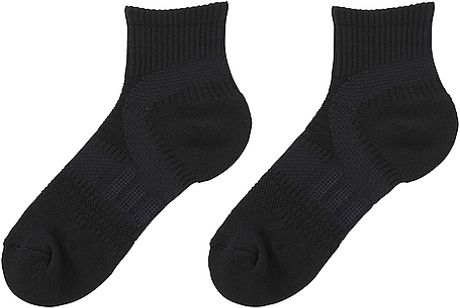 Uniqlo Comfort Support Ankle Socks 2p in Black for Men | Lyst