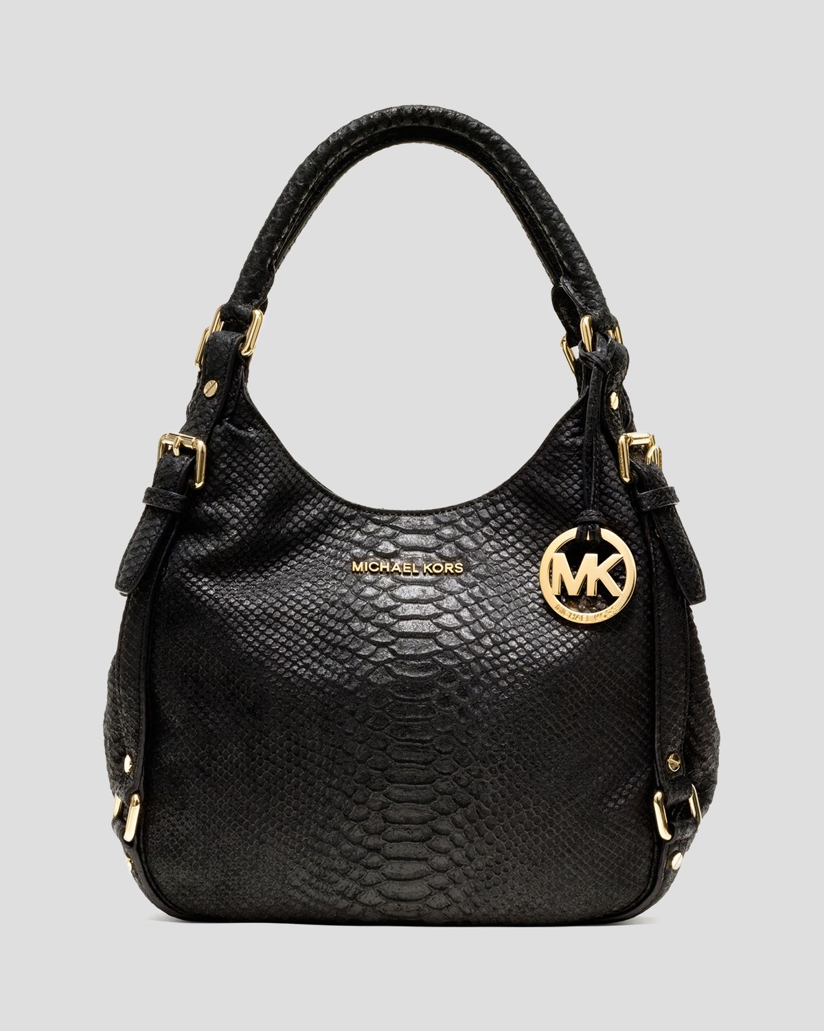 Michael michael kors Shoulder Bag Bedford Medium Python Embossed in ...