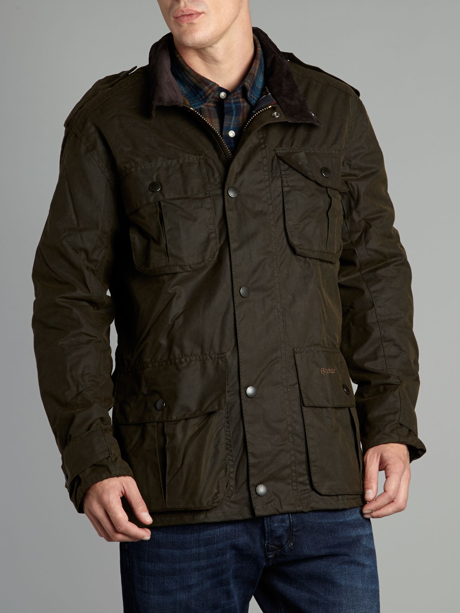 Barbour Trooper Waxed Jacket in Green for Men (Olive) | Lyst