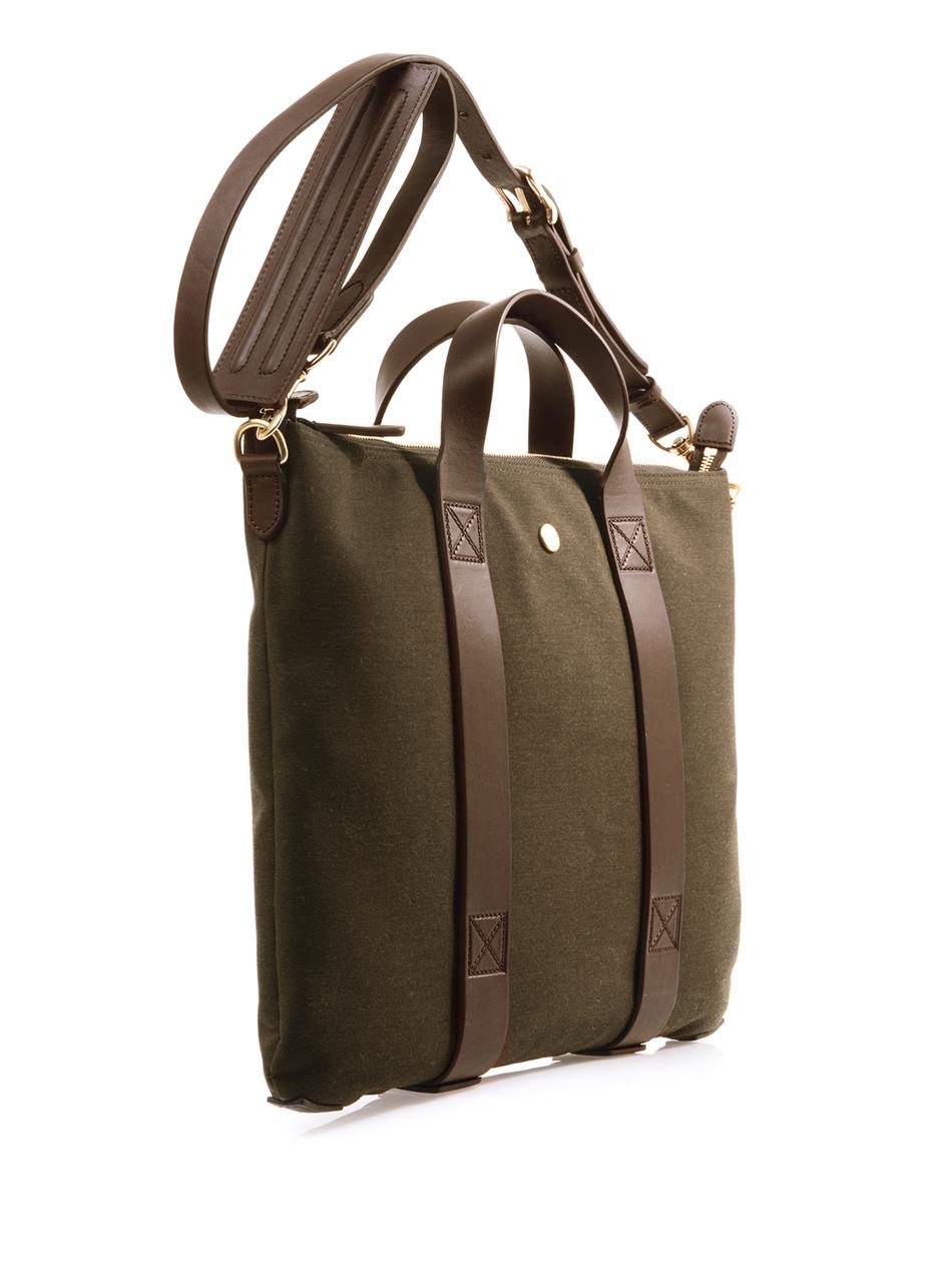 Lyst Mismo Woolcanvas Brief Tote Bag In Natural For Men Gallery