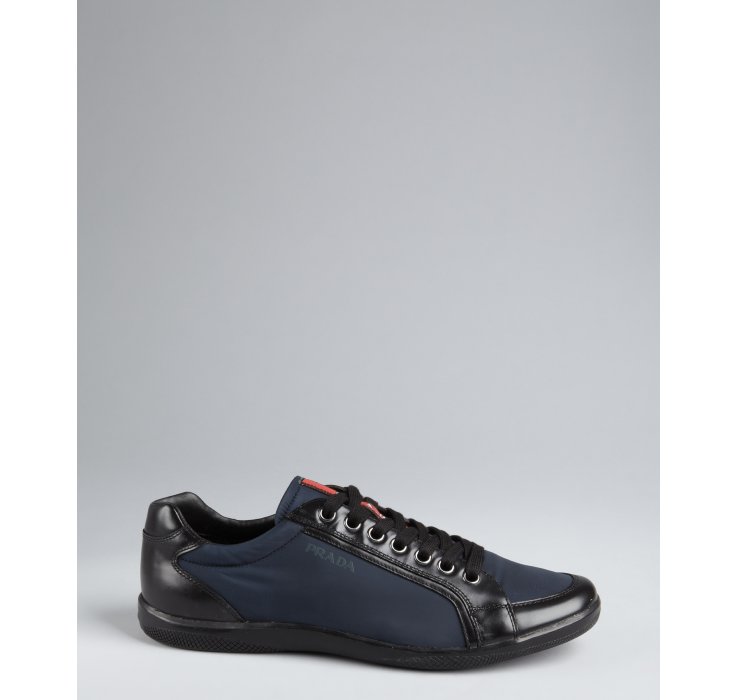 navy prada runners