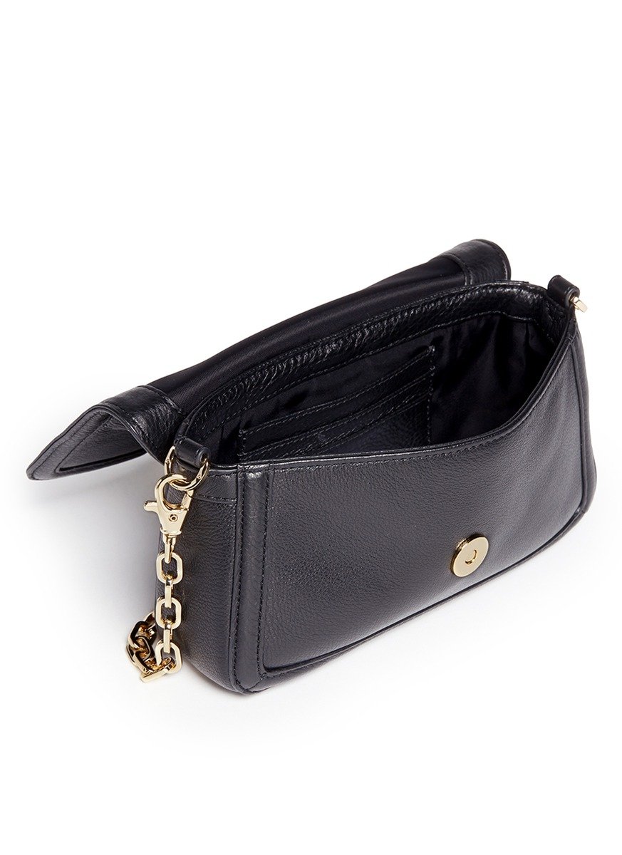 Lyst - Tory burch Amanda Mini Chain Crossbody Bag in Black