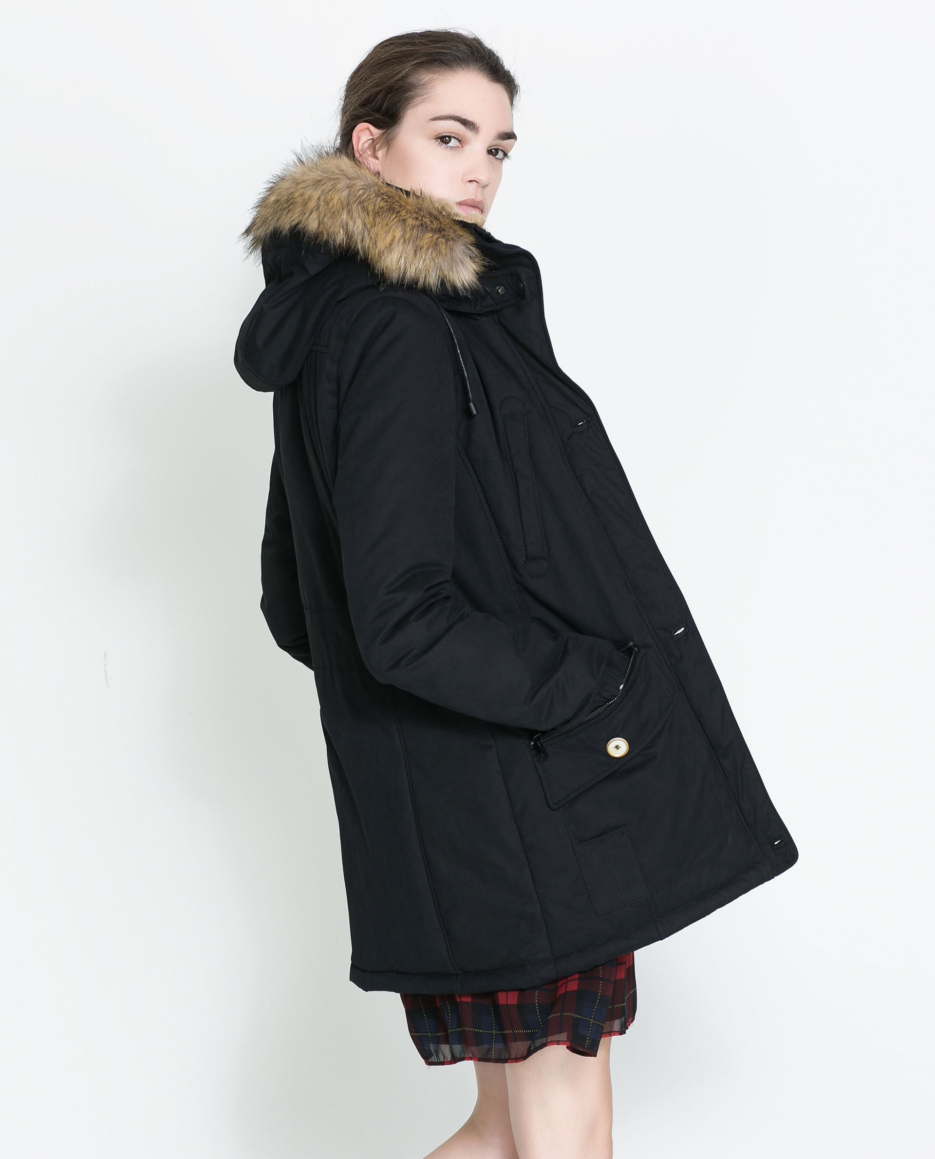 The Best Jacket On High Street That New Dress Image 5 Of Faux Fur Collar Biker Jacket From Zara