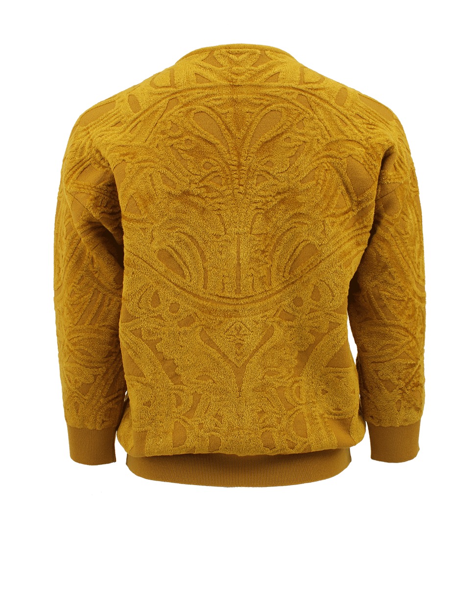 Lyst - Alexander Mcqueen Chenille Pullover in Yellow