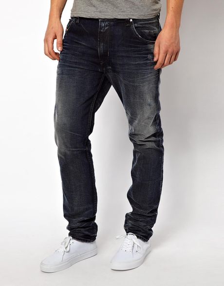 Diesel Jeans Krayver Slim 818d Mid Wash Colur Mutation in Black for Men ...