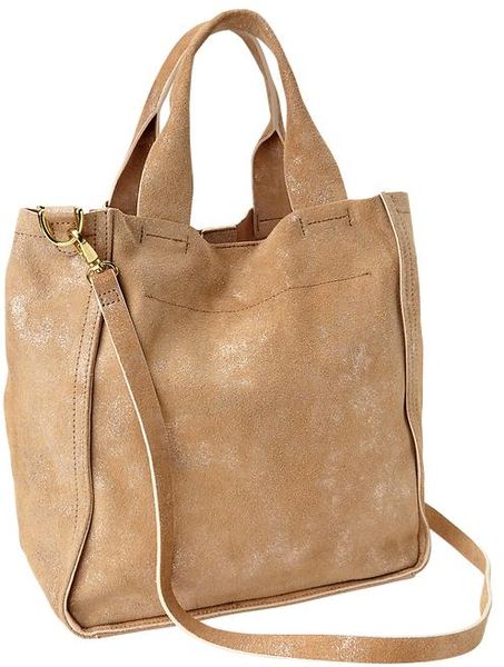 Gap Leather Bag in Gold (pink metallic) | Lyst