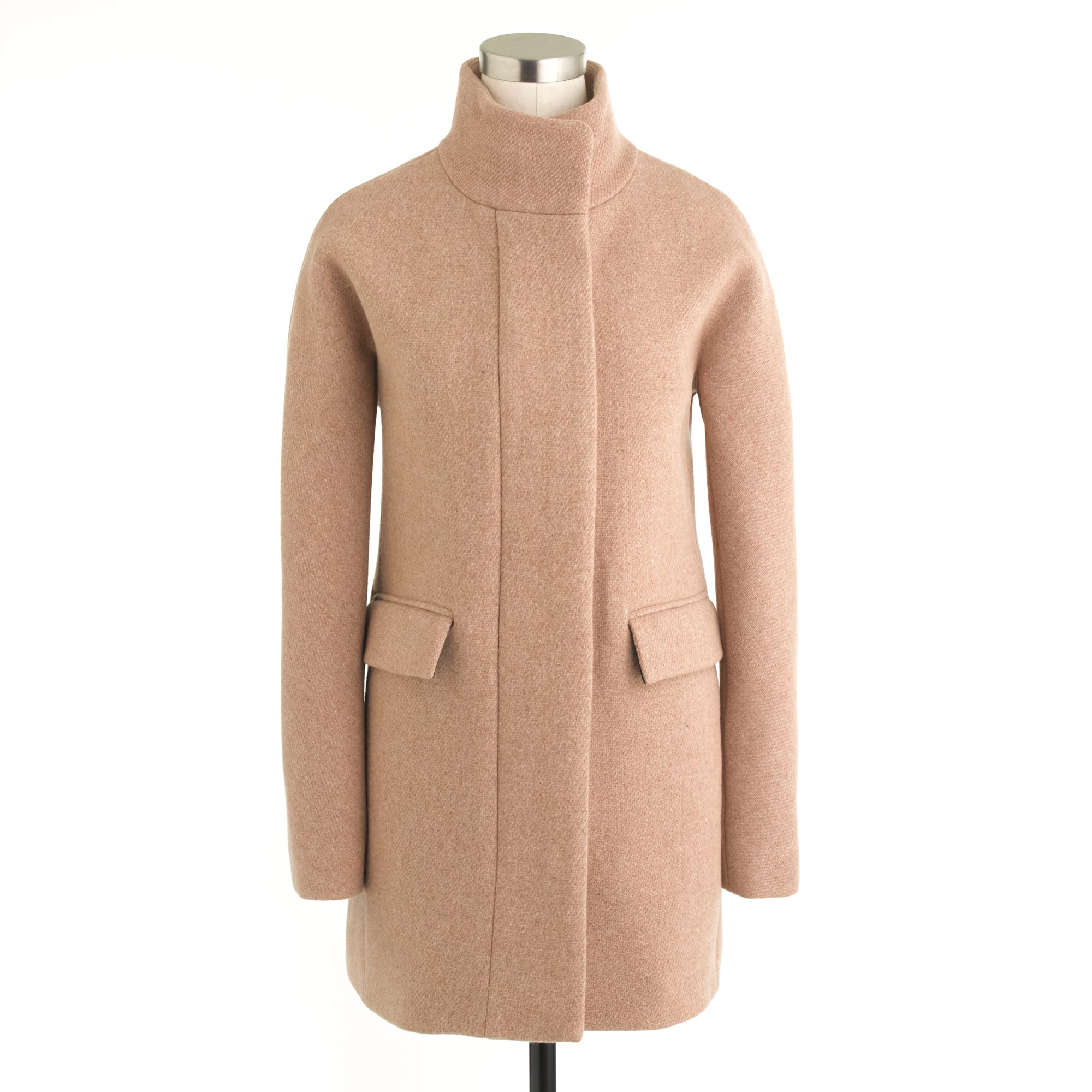 Lyst J.Crew Stadiumcloth Cocoon Coat in Natural