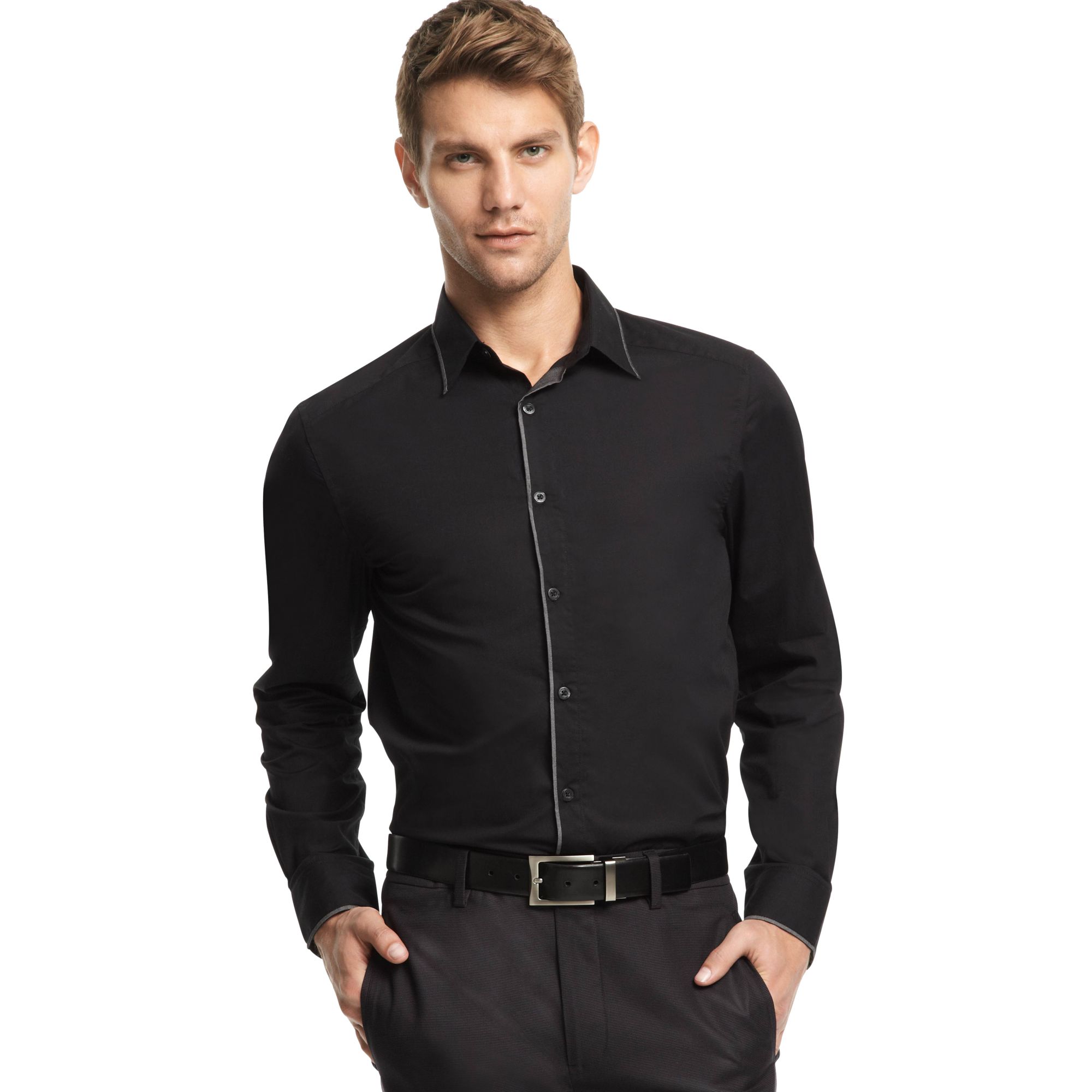 kenneth cole black shirt