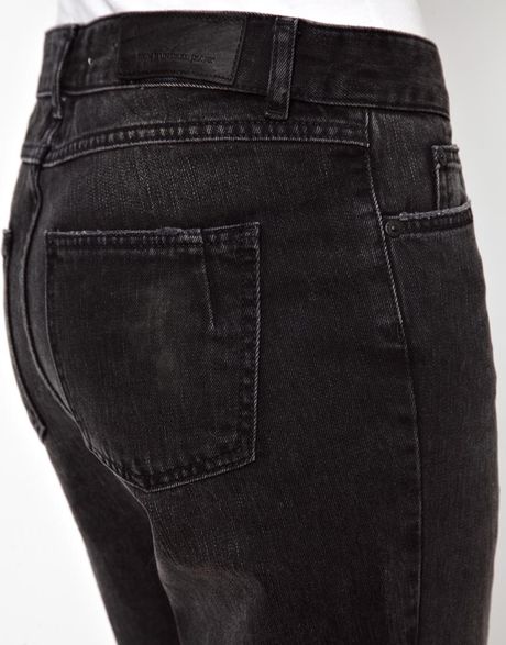 Won Hundred Fossil Boyfriend Jeans with Splits At Knee in Black | Lyst