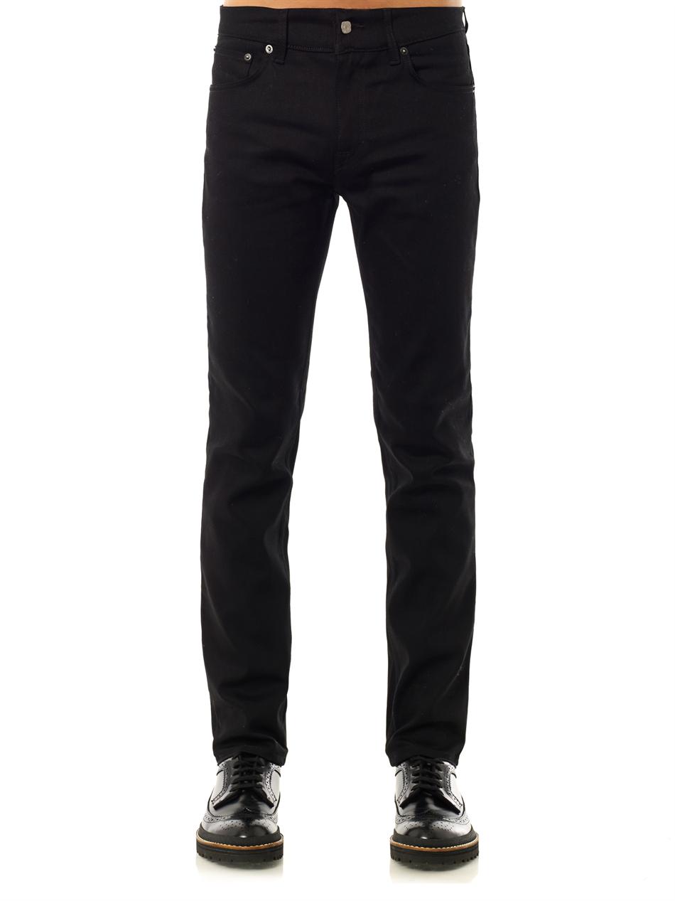 acne black jeans