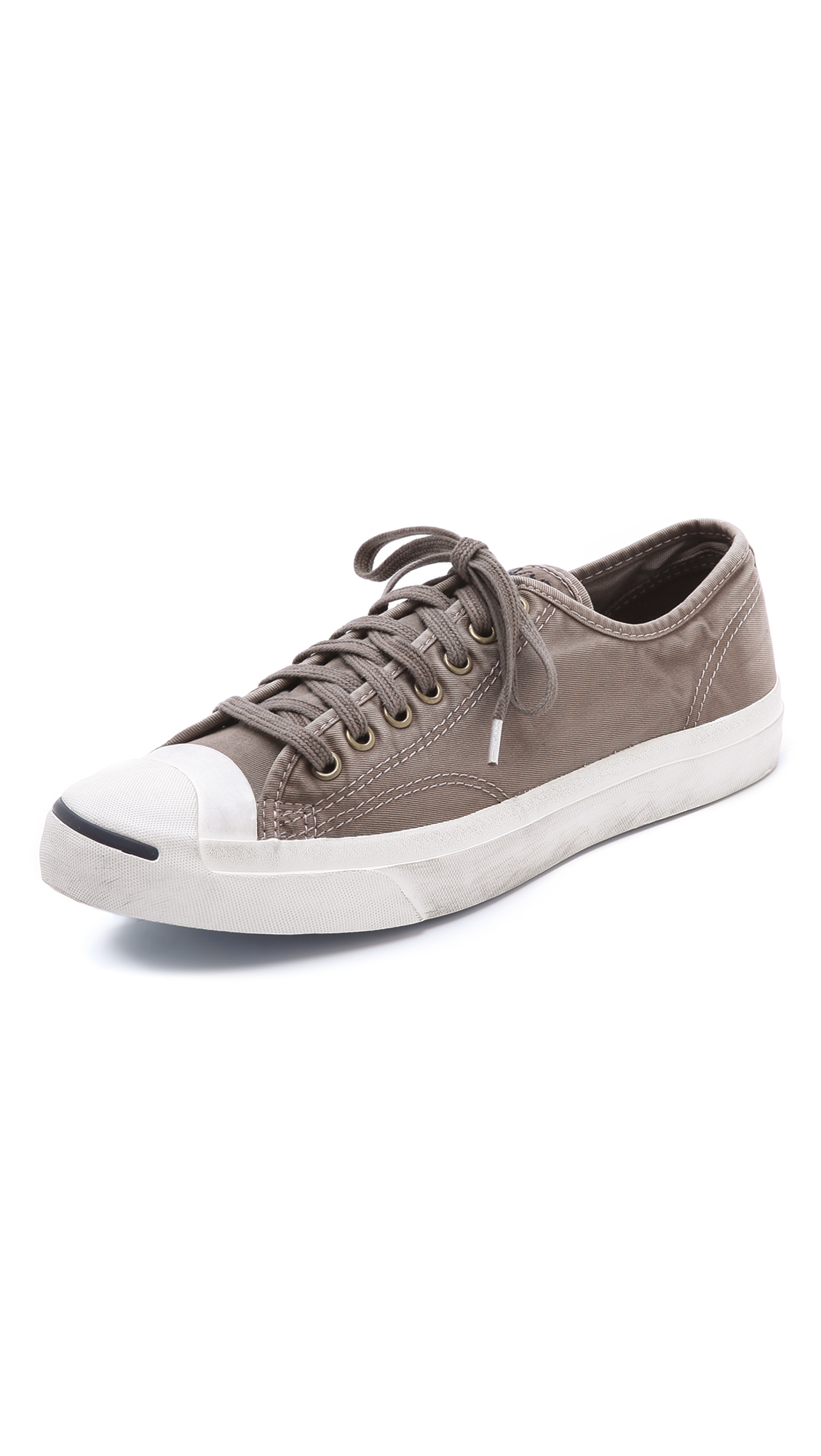 Lyst - Converse Jack Purcell Washed Canvas Sneakers in Gray for Men