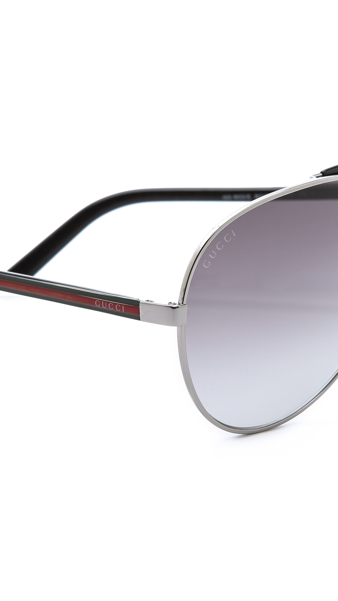 Lyst Gucci Metal Aviator Sunglasses In Metallic For Men 