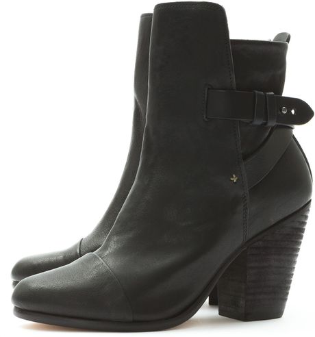 Rag & Bone Leather Kinsey Boot in Black | Lyst