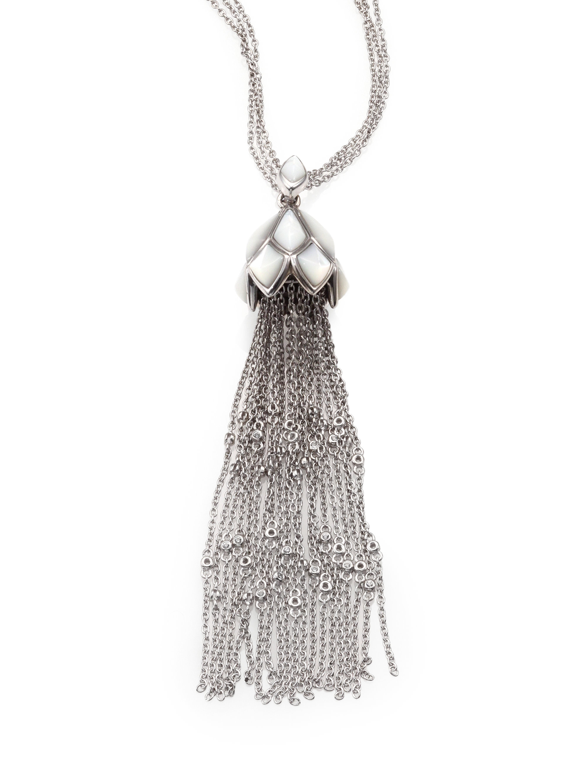 Lyst - Stephen Webster Mother-of-pearl And Sterling Silver Tassel ...