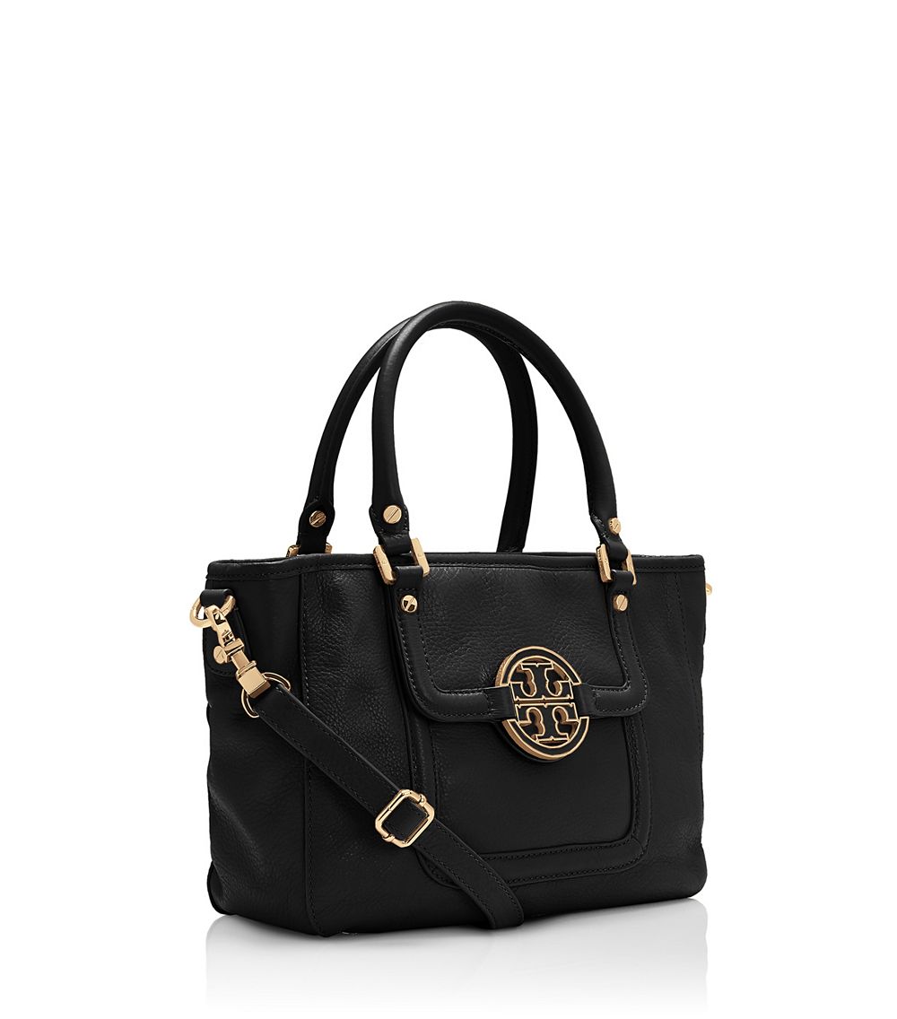 Tory Burch Amanda Mini Satchel in Black | Lyst