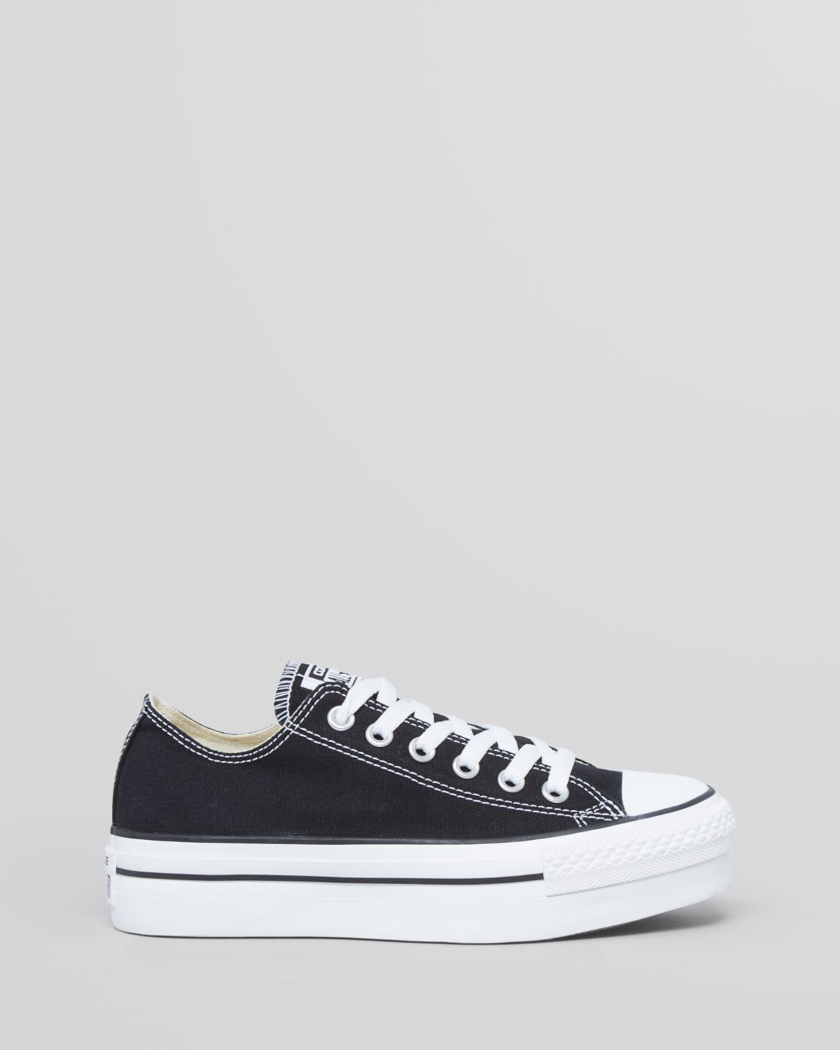 Converse Lace Up Platform Sneakers All Star in Black - Lyst