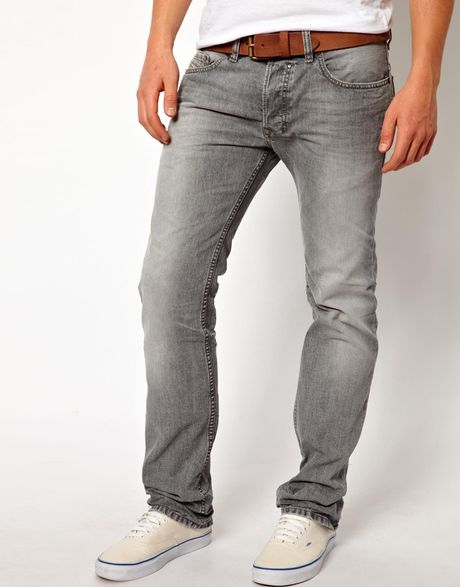 Diesel Jeans Safado Straight 8qp in Gray for Men (Grey) | Lyst