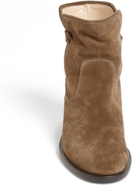 Sweet Ballerina Suede Ankle Boot in Brown (Stone) | Lyst