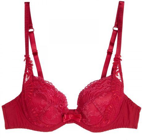Aubade Linsoumise Poupée Lace Bra in Red | Lyst