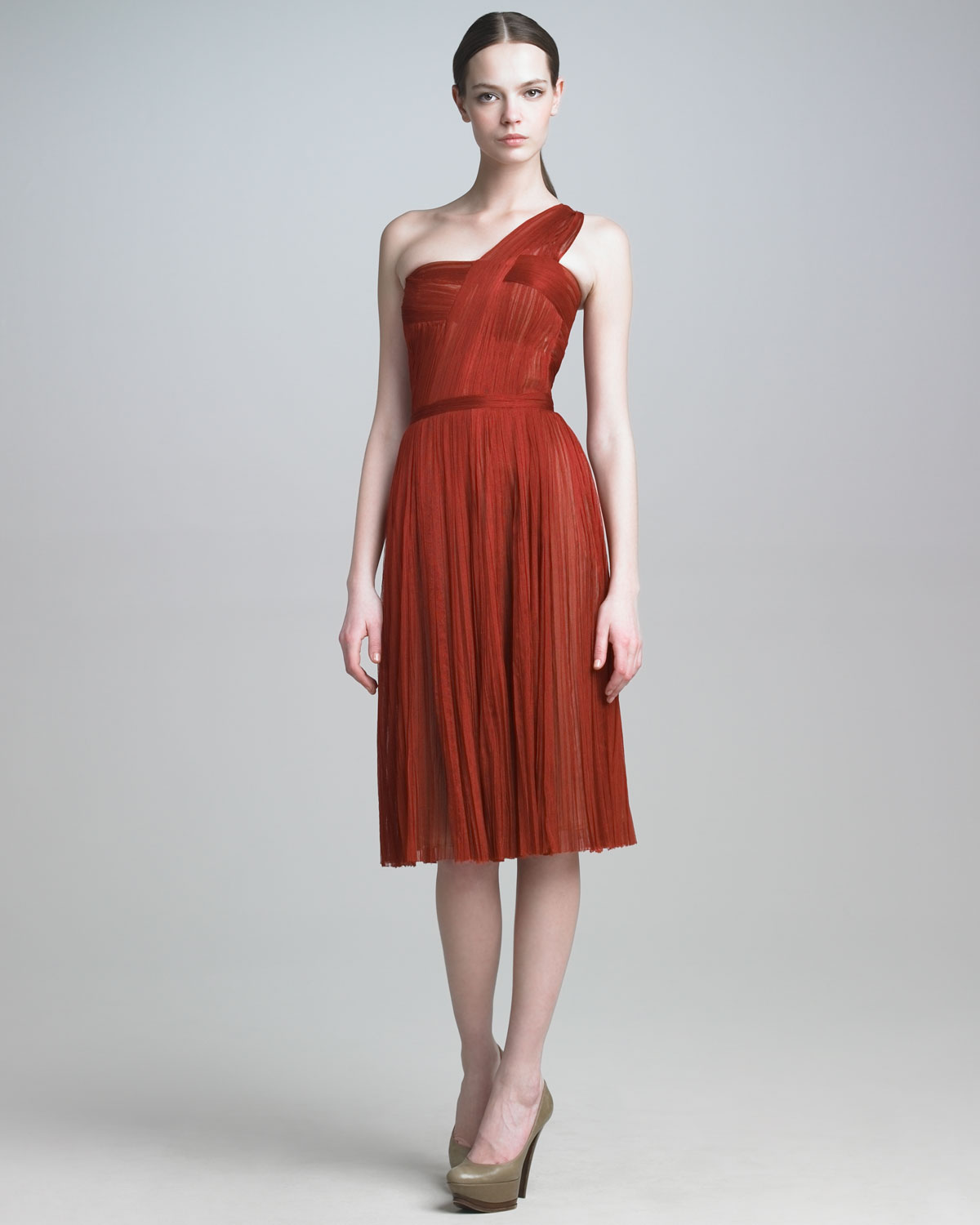 J Mendel Red Dress